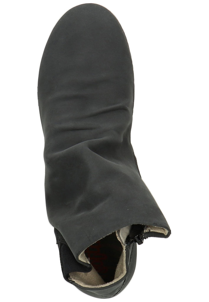 softinos Stiefelette Leder Schwarz - surf4shoes