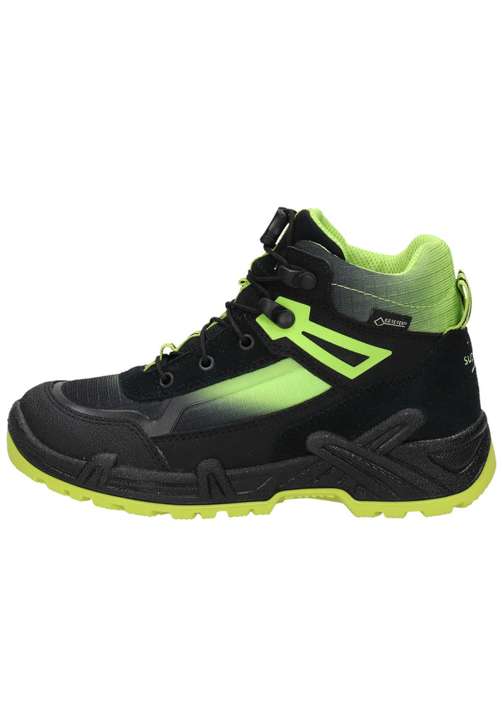 Superfit Wanderschuhe Veloursleder/Textil Schwarz - surf4shoes