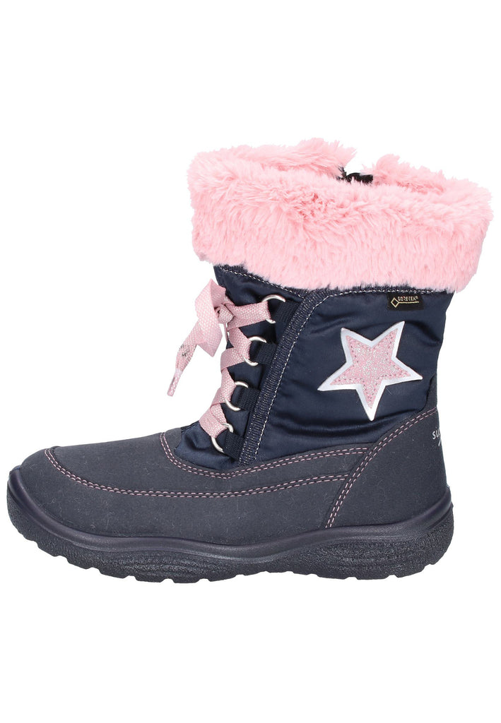 Superfit Stiefel Lederimitat/Textil Blau - surf4shoes