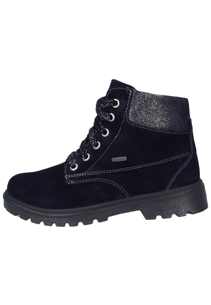 Superfit Stiefelette Veloursleder Blau - surf4shoes