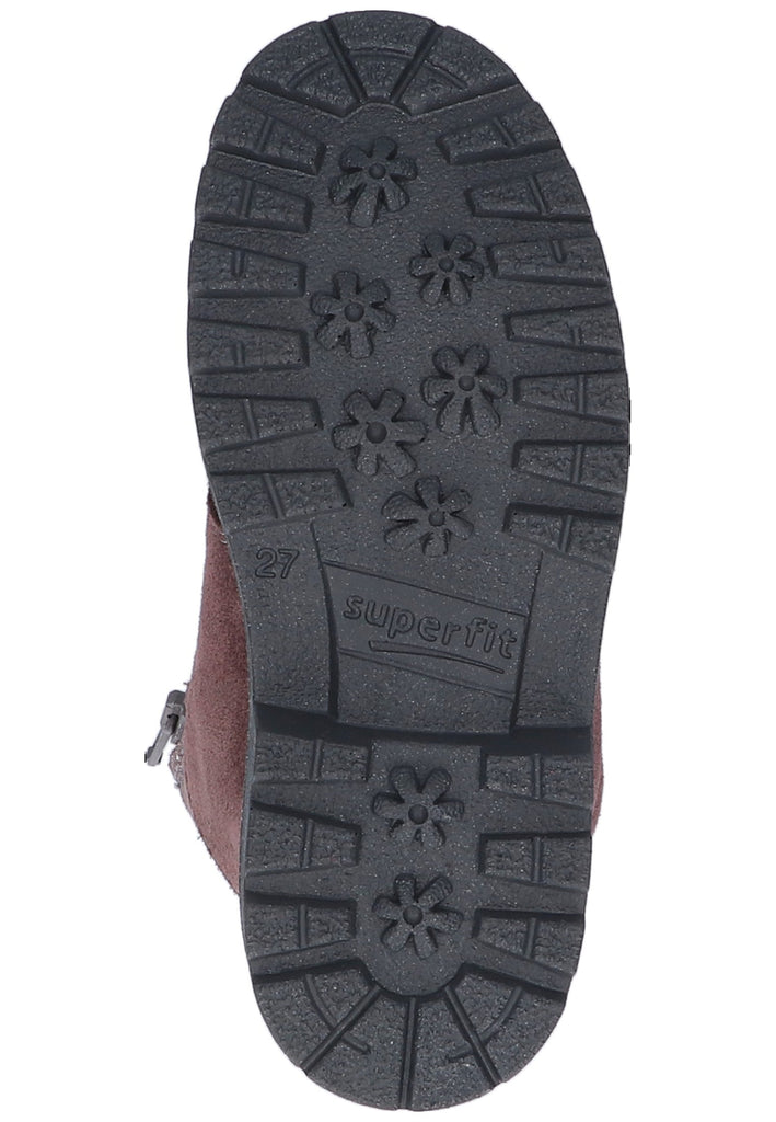 Superfit Stiefelette Veloursleder Lila - surf4shoes