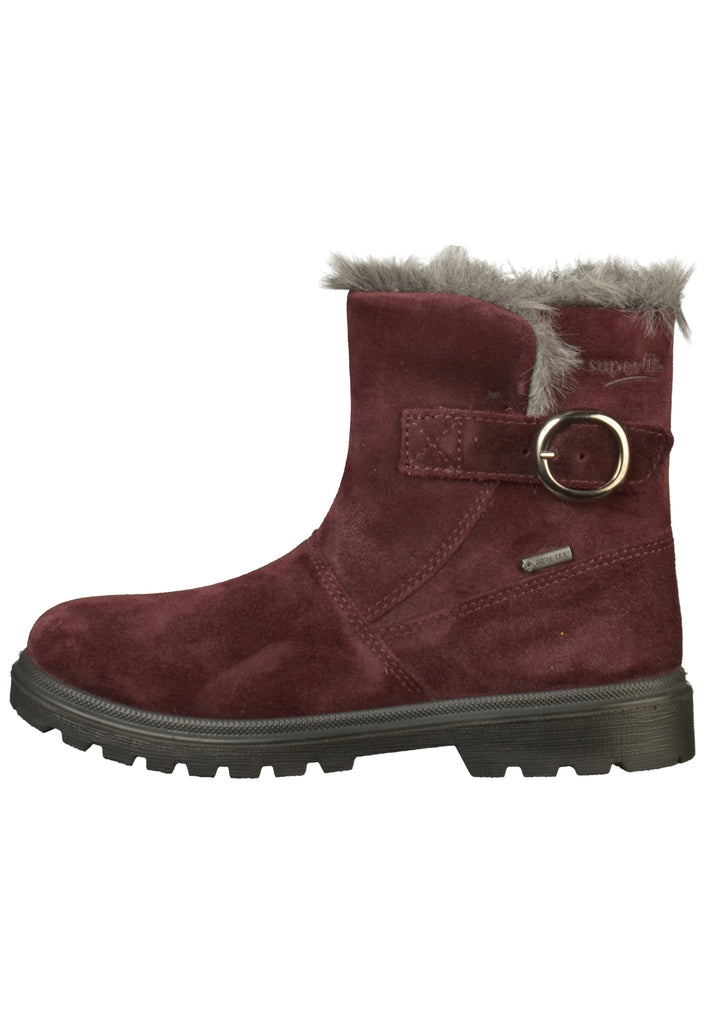 Superfit Stiefelette Veloursleder Rot - surf4shoes