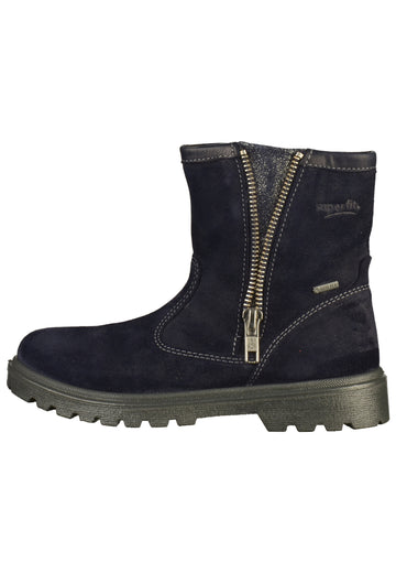 Superfit Stiefelette Veloursleder Blau - surf4shoes