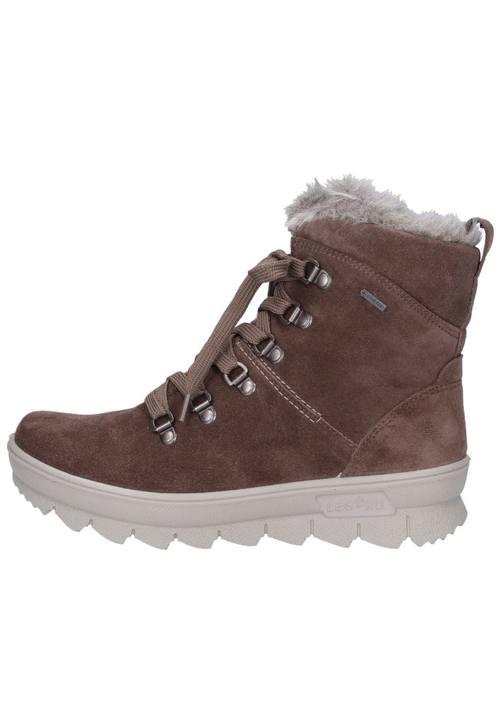 Legero Stiefelette Veloursleder Braun - surf4shoes