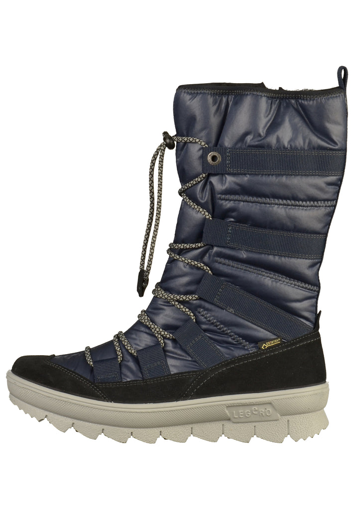 Legero Stiefel Leder/Fell Blau - surf4shoes