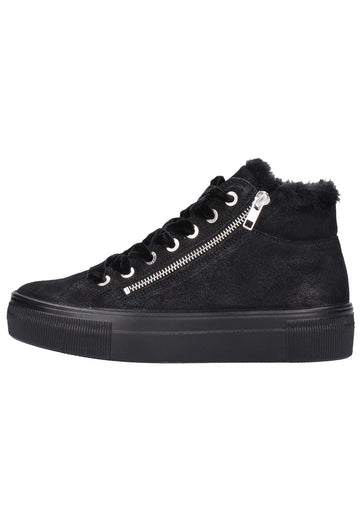 Legero Sneaker Veloursleder Schwarz Warmfutter - surf4shoes