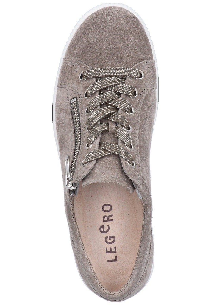 Legero Halbschuhe Veloursleder Mittelbraun - surf4shoes