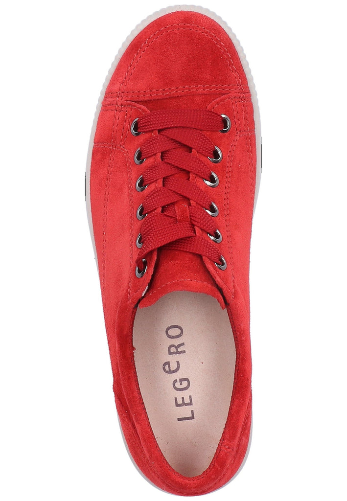 Legero Halbschuhe Veloursleder Rot - surf4shoes