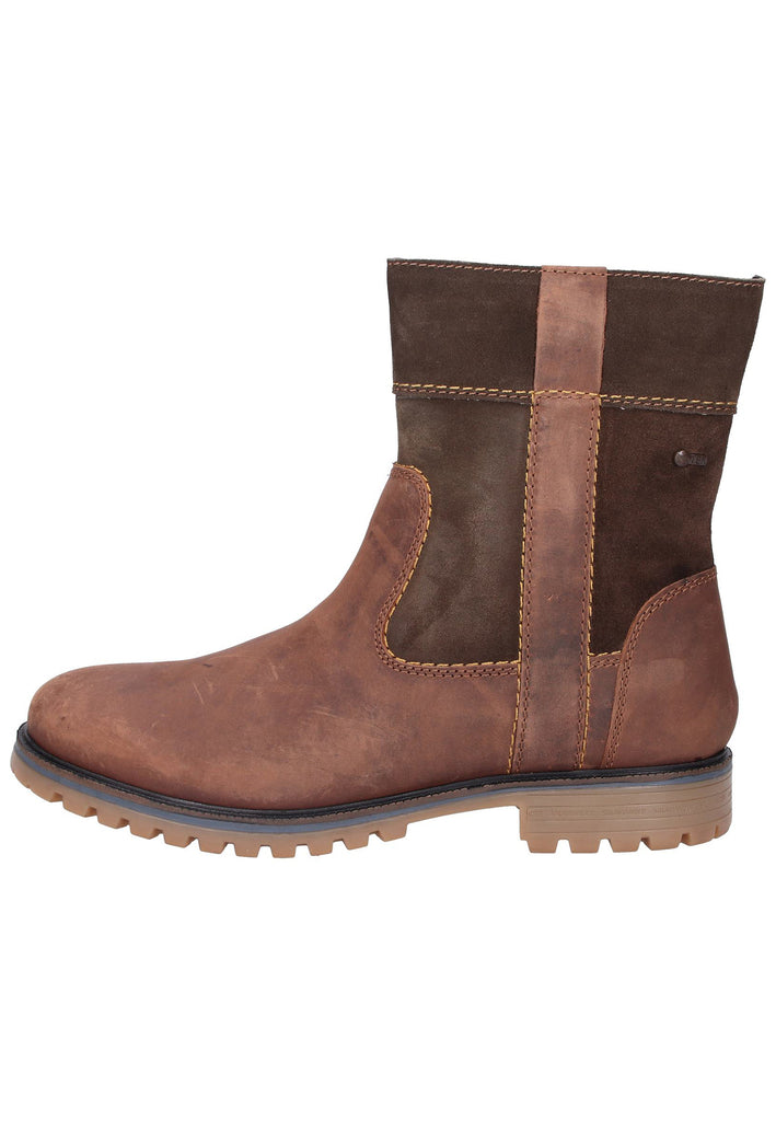 Salamander Stiefelette Leder Dunkelbraun - surf4shoes