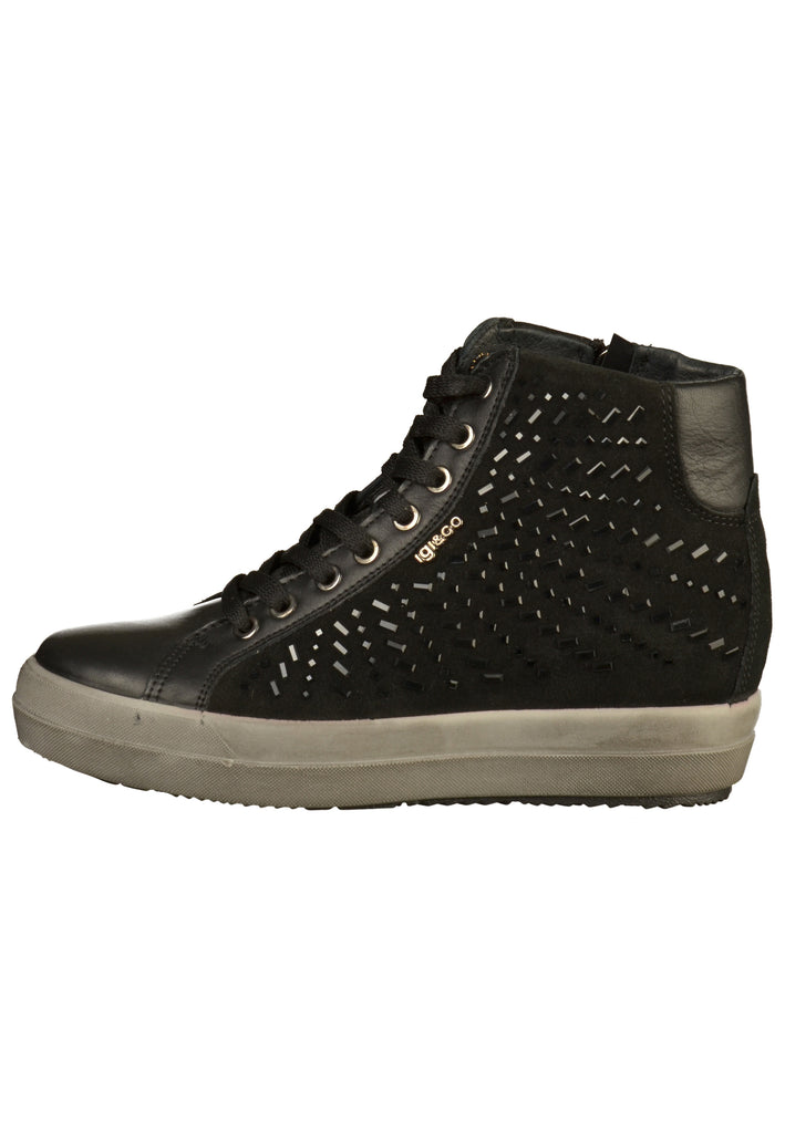 IGI&CO Sneaker Leder Schwarz - surf4shoes