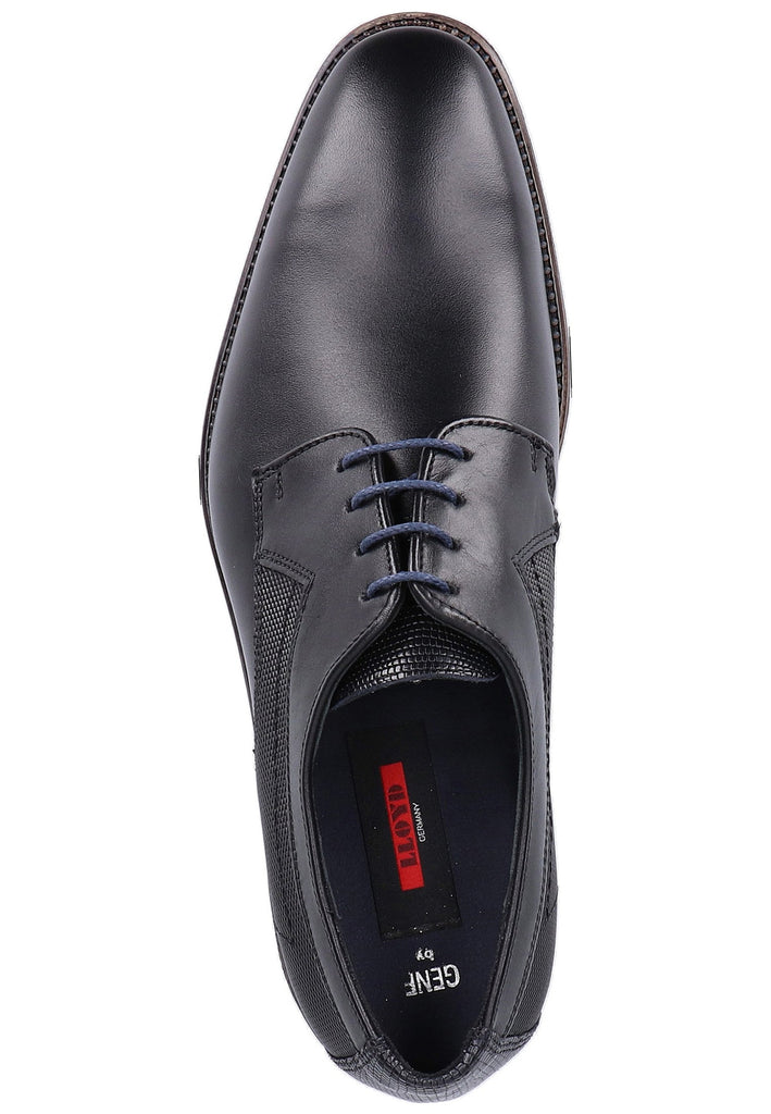 Lloyd Halbschuhe Glattleder Schwarz/Blau - surf4shoes