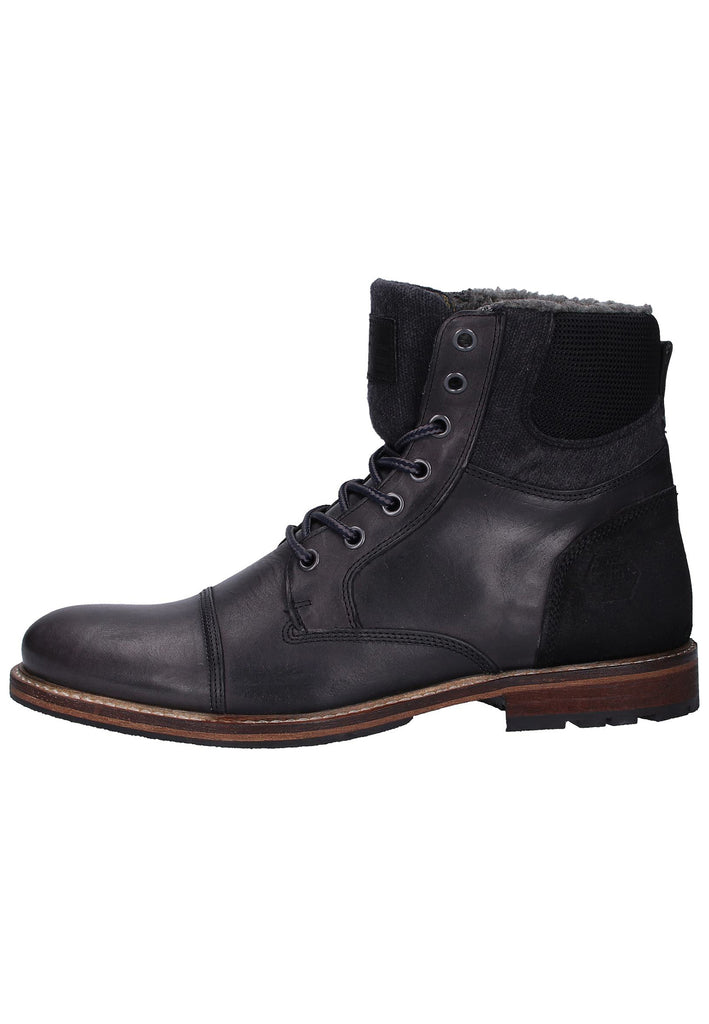 Bullboxer Stiefelette Leder/Textil Schwarz - surf4shoes