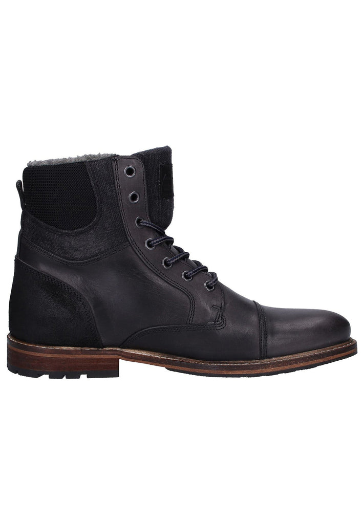 Bullboxer Stiefelette Leder/Textil Schwarz - surf4shoes