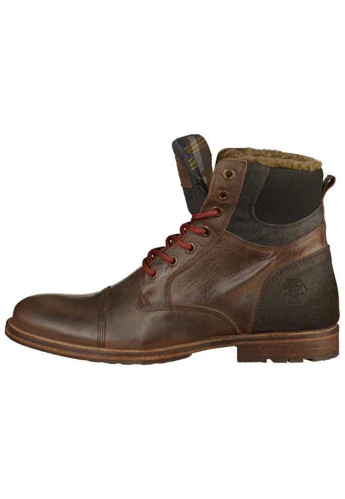 Bullboxer Stiefelette Leder/Textil Dunkelbraun - surf4shoes