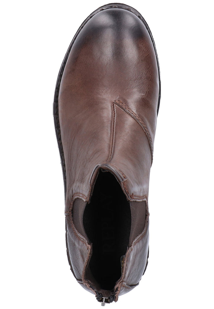 Replay Stiefelette Leder Dunkelbraun - surf4shoes