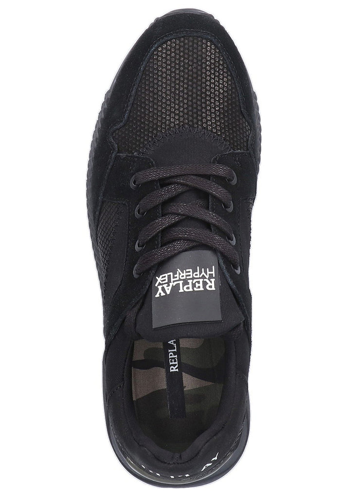 Replay Sneaker Leder/Textil Schwarz - surf4shoes