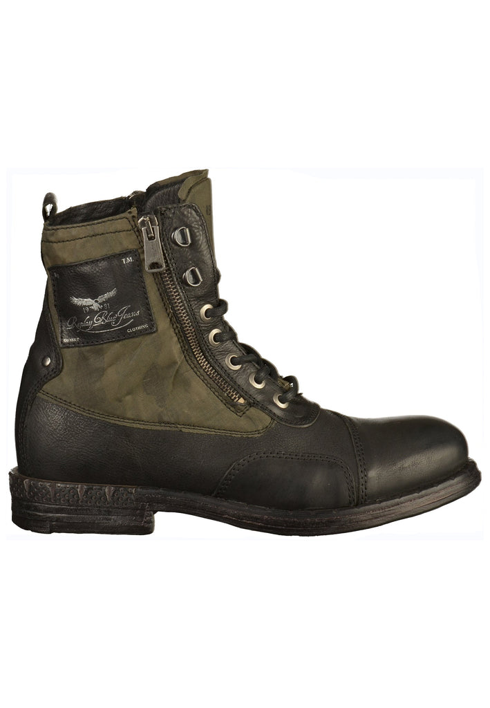 Replay Stiefelette Leder/Textil Schwarz - surf4shoes