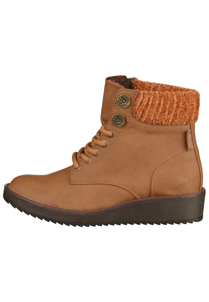 Blowfish Stiefelette Lederimitat/Textil Hellbraun - surf4shoes