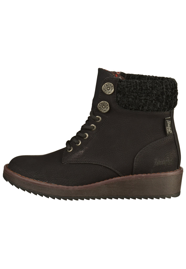 Blowfish Stiefelette Lederimitat/Textil Schwarz - surf4shoes