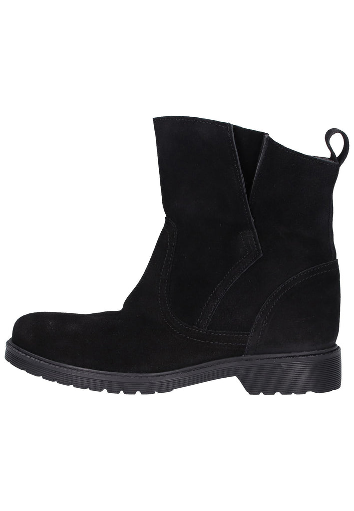 Buffalo Stiefelette Veloursleder Schwarz - surf4shoes