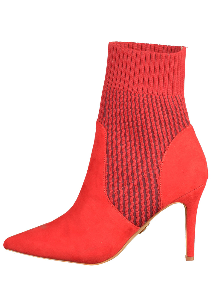 Buffalo Stiefelette Veloursleder/Textil Rot - surf4shoes