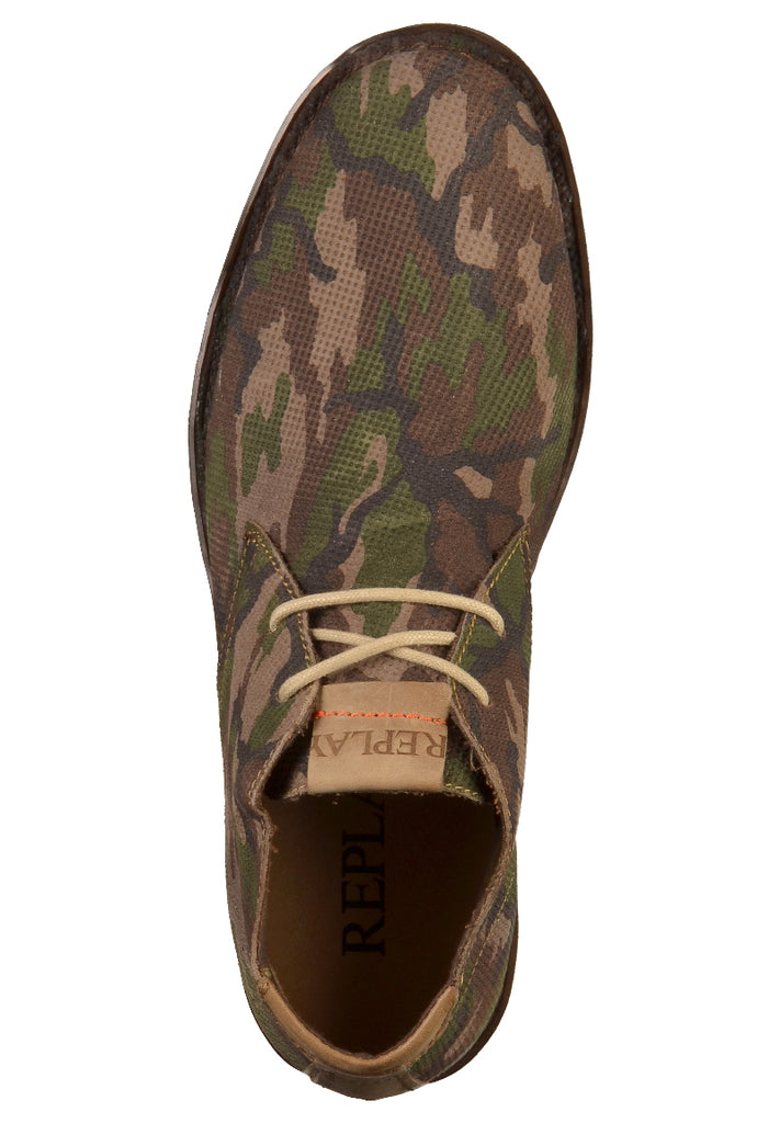Replay Halbschuhe Leder Camouflage - surf4shoes