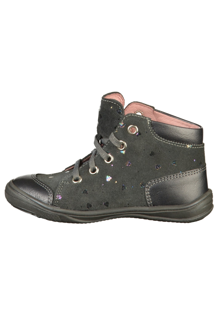 Richter Sneaker Veloursleder Grau/Silber - surf4shoes