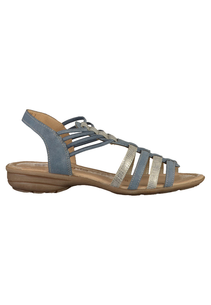 Remonte Sandalen Leder Blau - surf4shoes