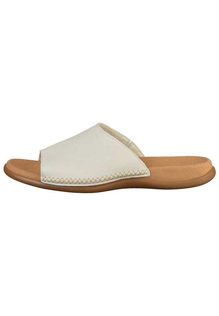 Gabor Pantoletten Nappaleder Weiß - surf4shoes