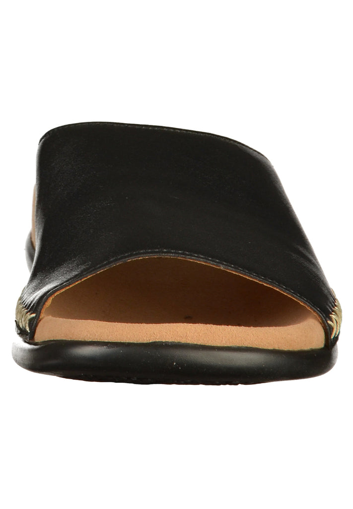 Gabor Pantoletten Nappaleder Schwarz - surf4shoes