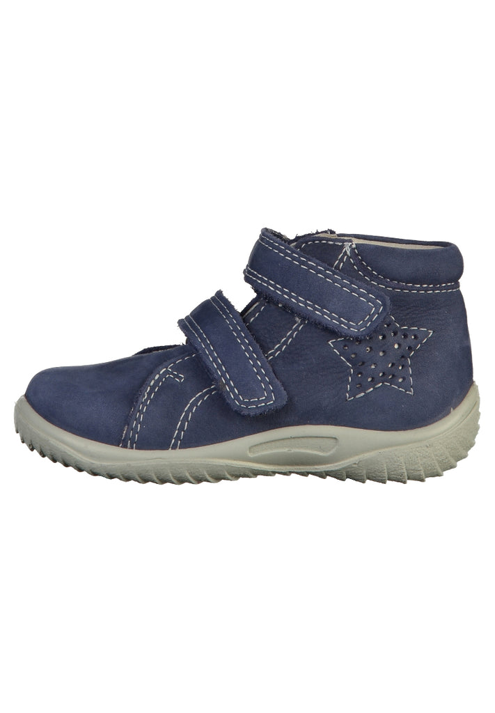 Richter Halbschuhe Nubukleder Blau - surf4shoes