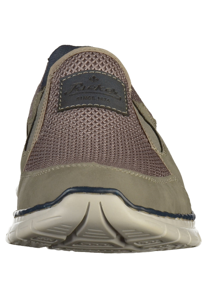 Rieker Slipper Lederimitat Grau - surf4shoes