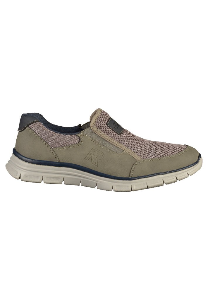 Rieker Slipper Lederimitat Grau - surf4shoes