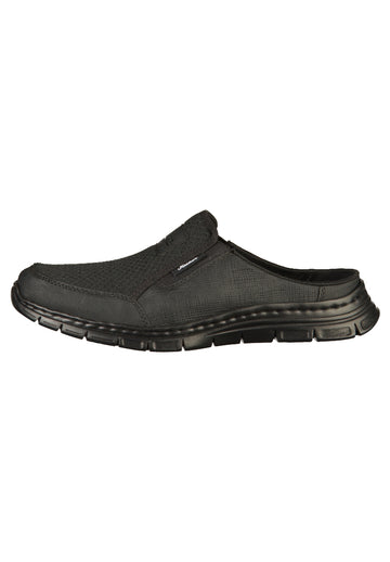 Rieker Pantoletten Lederimitat Schwarz - surf4shoes