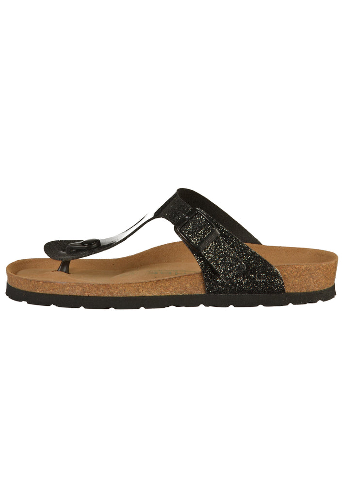 Rohde Zehensteg Lederimitat Schwarz - surf4shoes