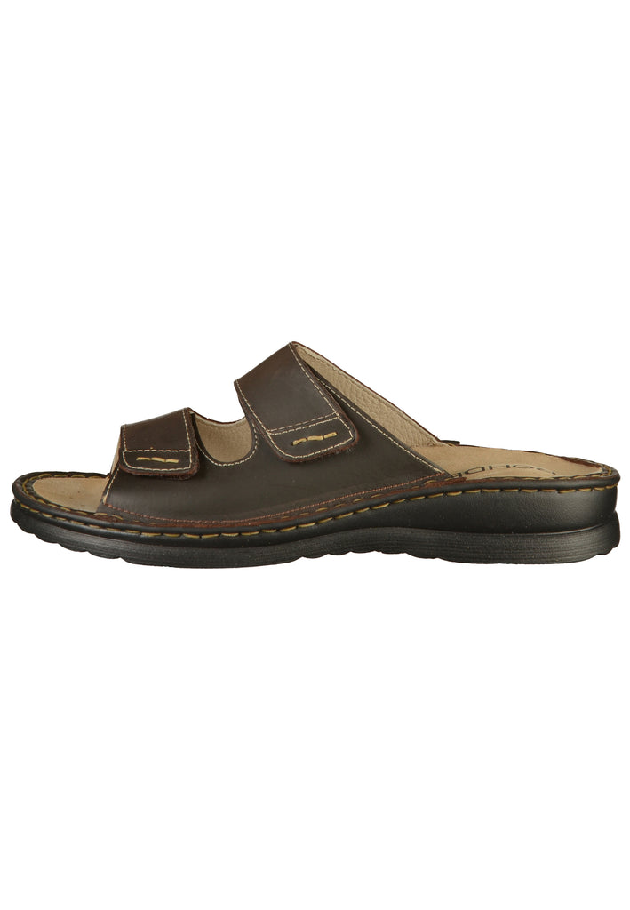 Rohde Pantoletten Nubukleder Espresso - surf4shoes
