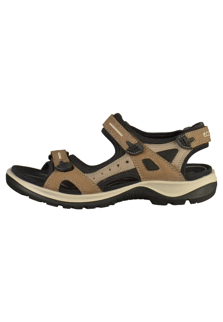 ecco Sandalen Leder/Textil Braun - surf4shoes