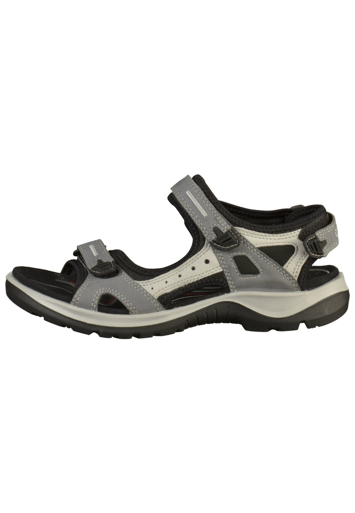ecco Sandalen Leder/Textil Grau - surf4shoes