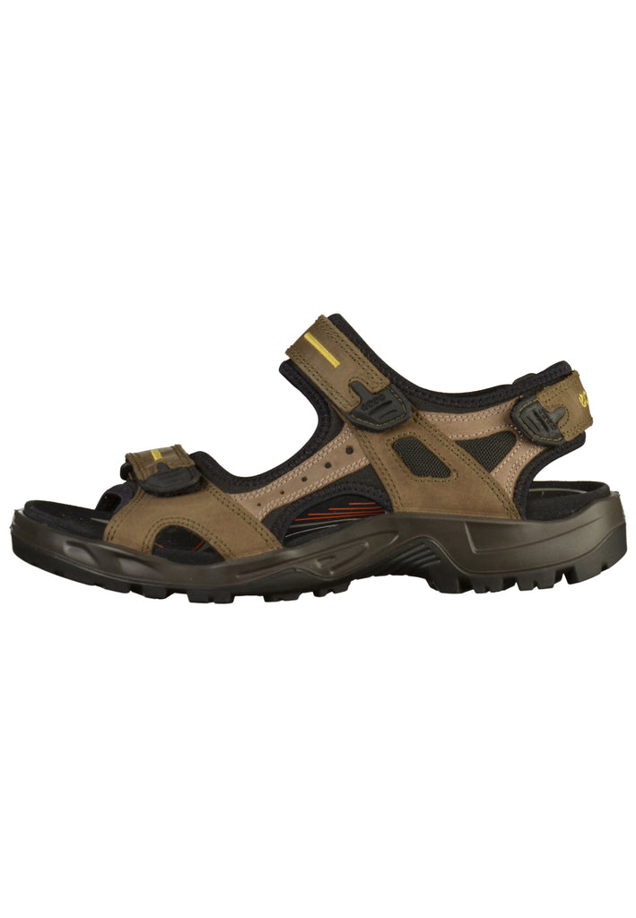 ecco Sandalen Leder/Textil Grün - surf4shoes