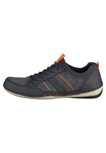 Rieker Sneaker Lederimitat Navy - surf4shoes