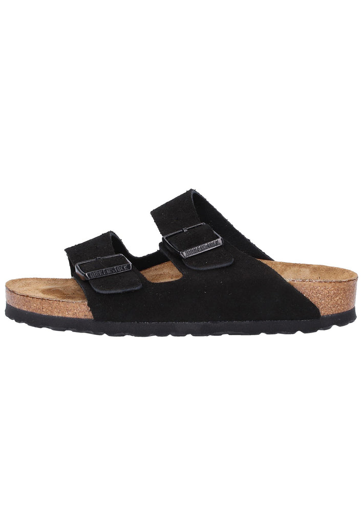 Birkenstock Pantoletten Veloursleder Black - surf4shoes