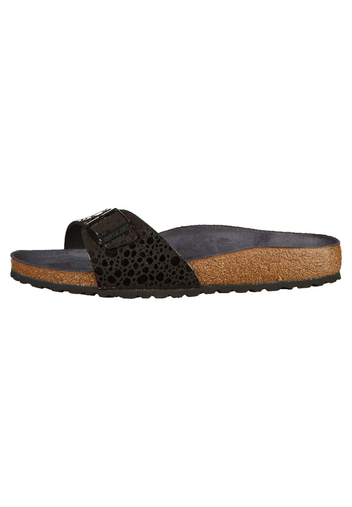 Birkenstock Pantoletten Birko-Flor Metallic Stones Black - surf4shoes