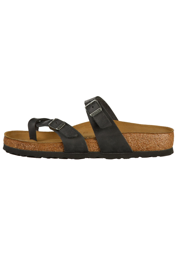 Birkenstock Pantoletten Nubukleder Schwarz - surf4shoes