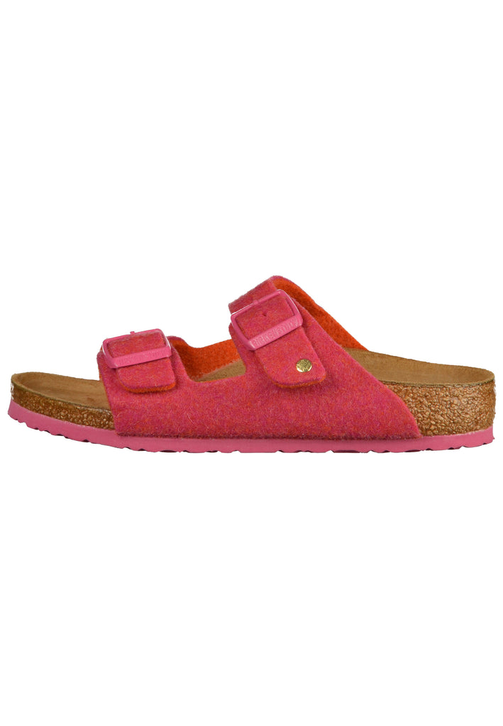 Birkenstock Pantoletten Filz Doubleface Fuchsia - surf4shoes
