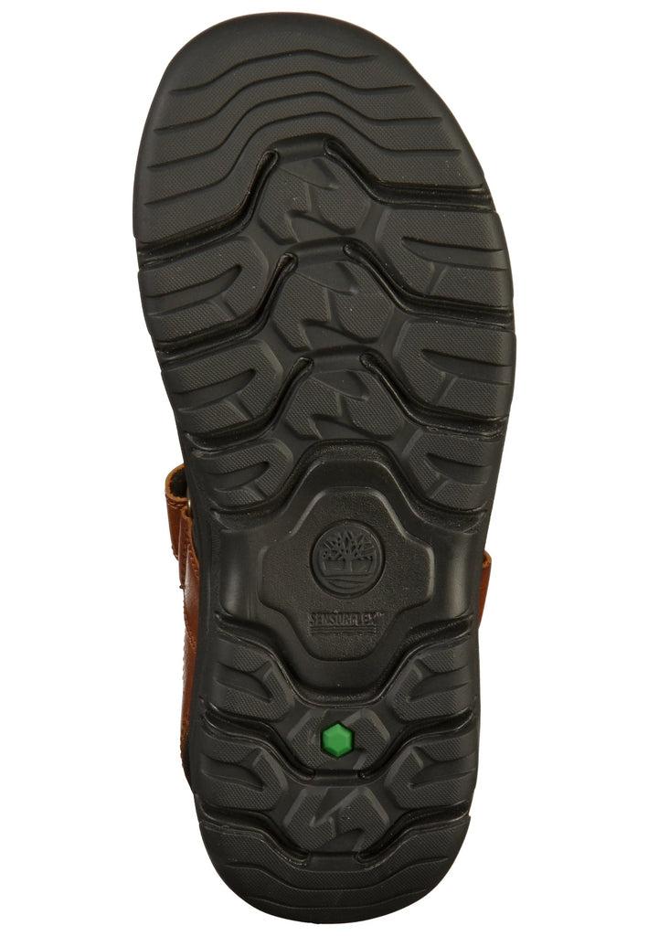 Timberland Sandalen Leder/Textil Braun - surf4shoes
