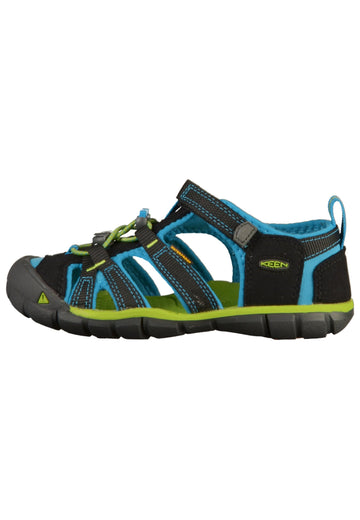 Keen Sandalen Lederimitat/Textil Schwarz/Blau - surf4shoes