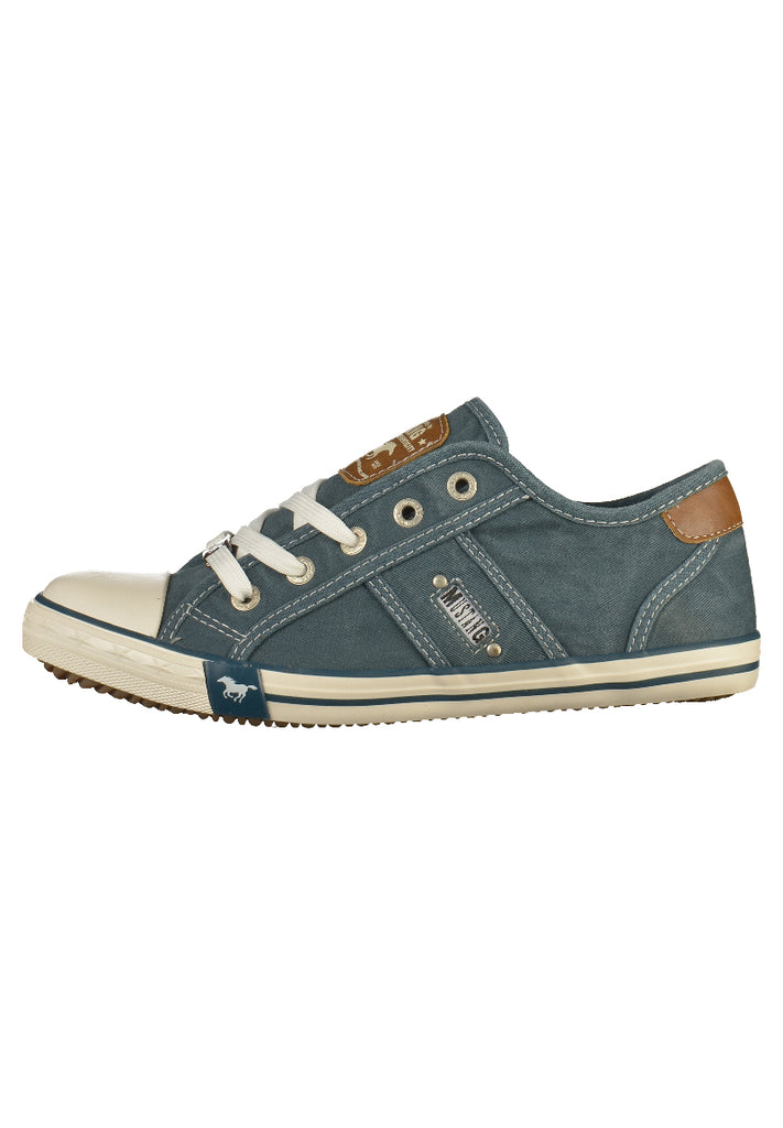 Mustang Sneaker Canvas Blau - surf4shoes