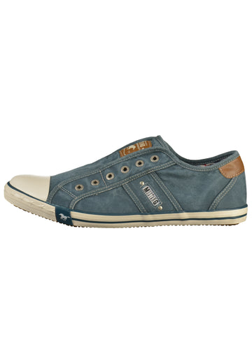 Mustang Sneaker Canvas Mittelblau - surf4shoes