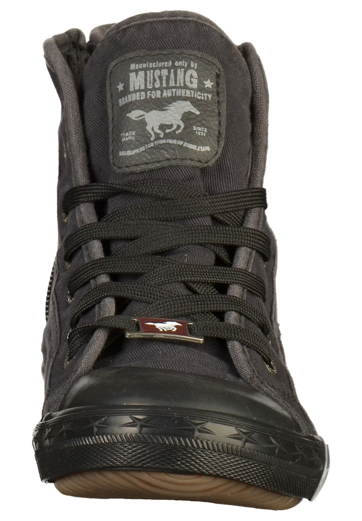 Mustang Sneaker Canvas Graphit - surf4shoes