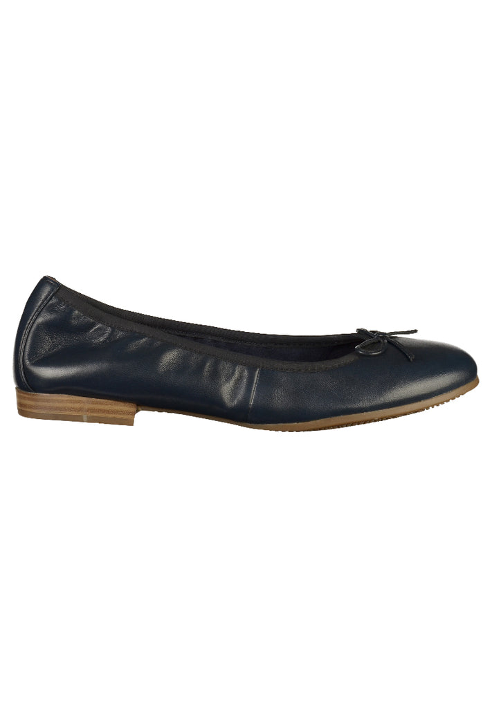 Tamaris Ballerinas Leder Navy - surf4shoes